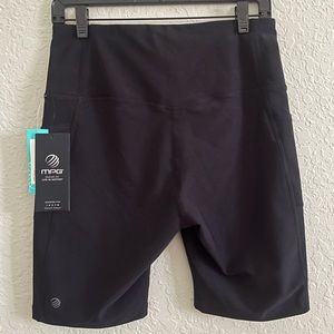 MPG Black Biker Shorts for Women